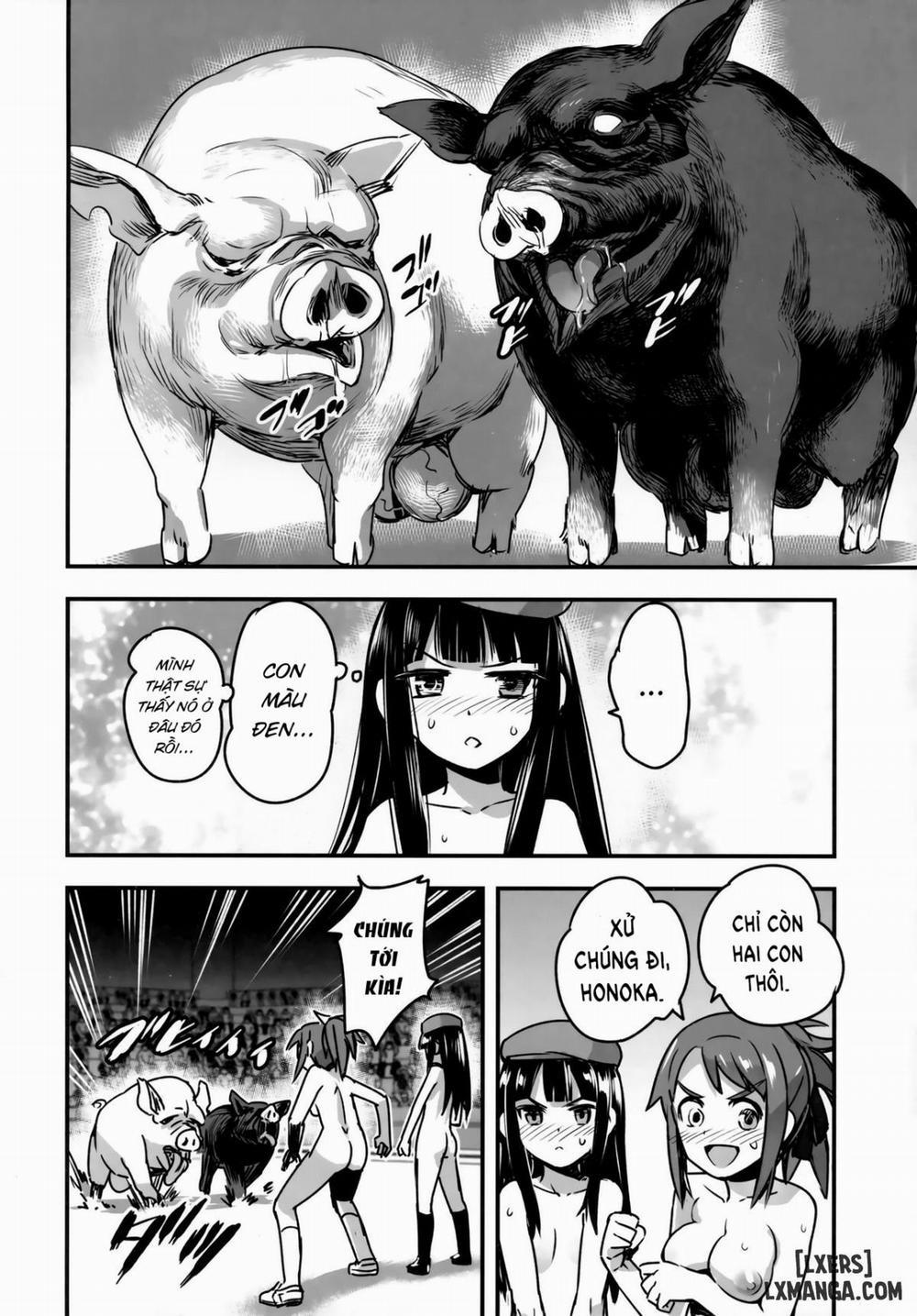 Hadakahime Honoka San Kyodai Osubuta vs Chounouryoku Shoujo! Oneshot trang 22