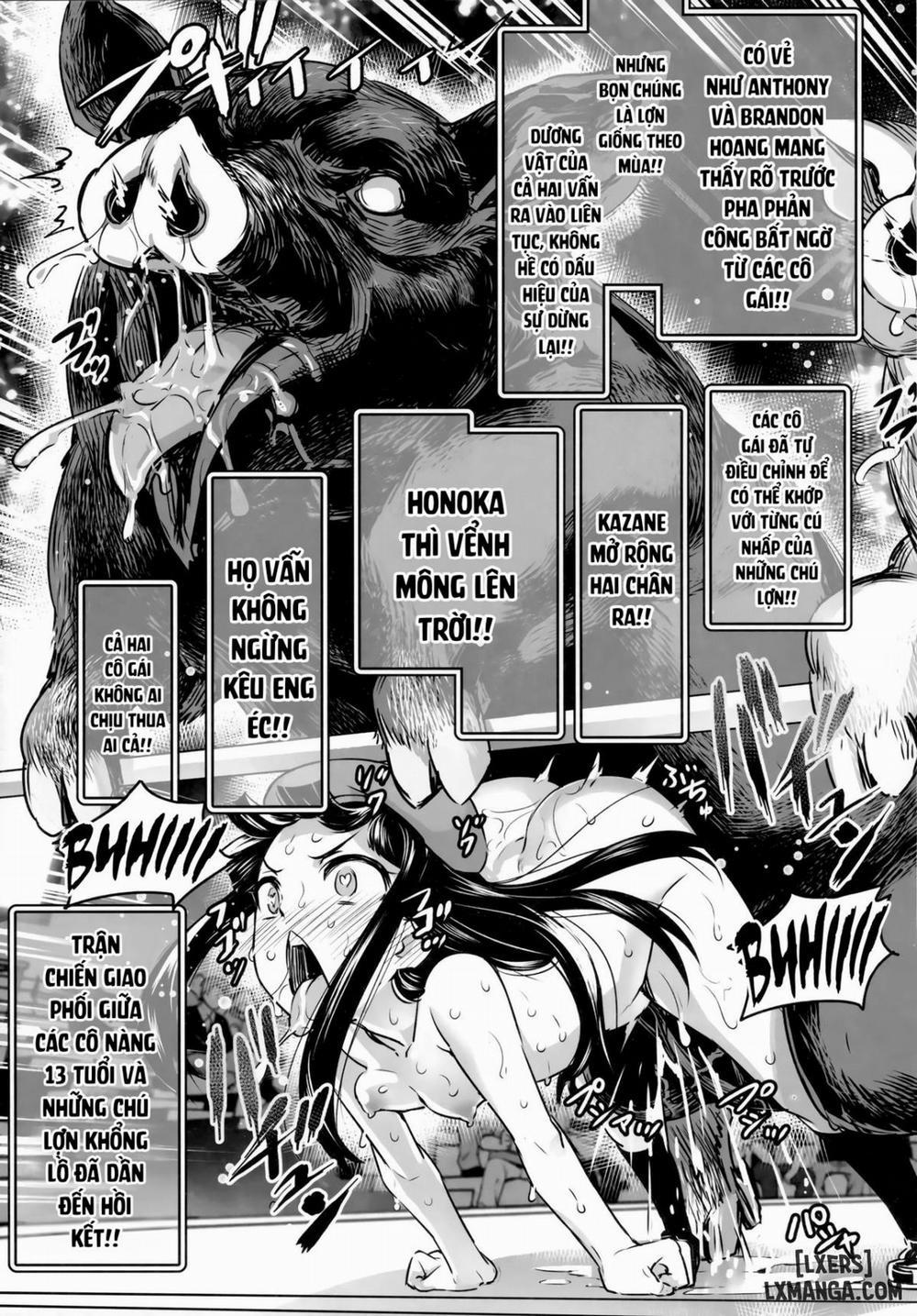 Hadakahime Honoka San Kyodai Osubuta vs Chounouryoku Shoujo! Oneshot trang 53