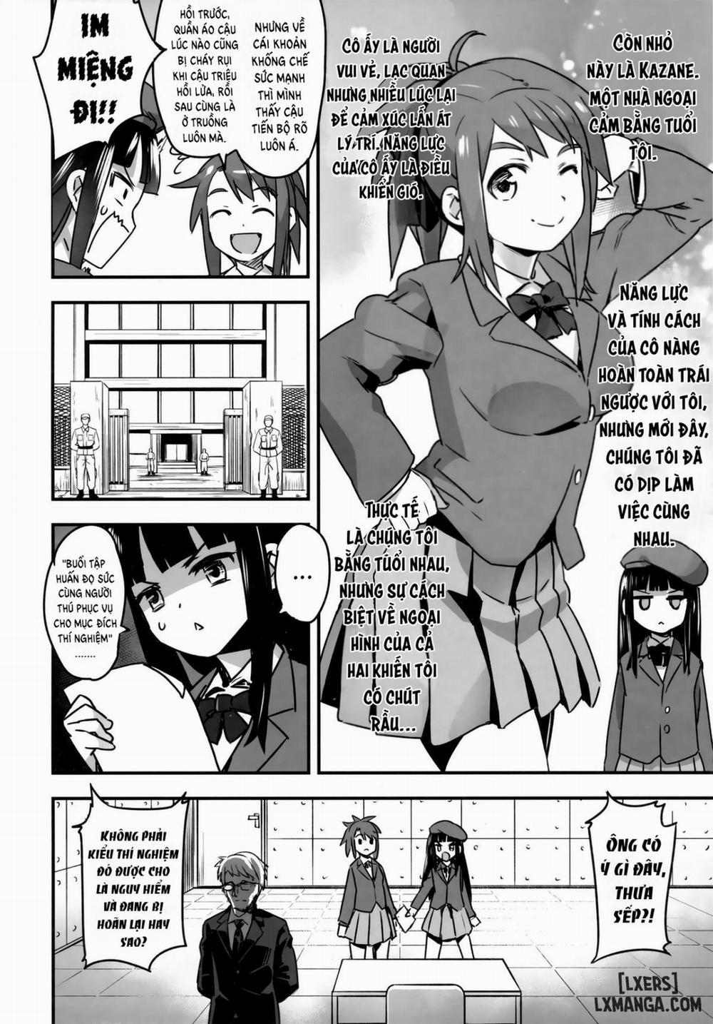 Hadakahime Honoka San Kyodai Osubuta vs Chounouryoku Shoujo! Oneshot trang 8