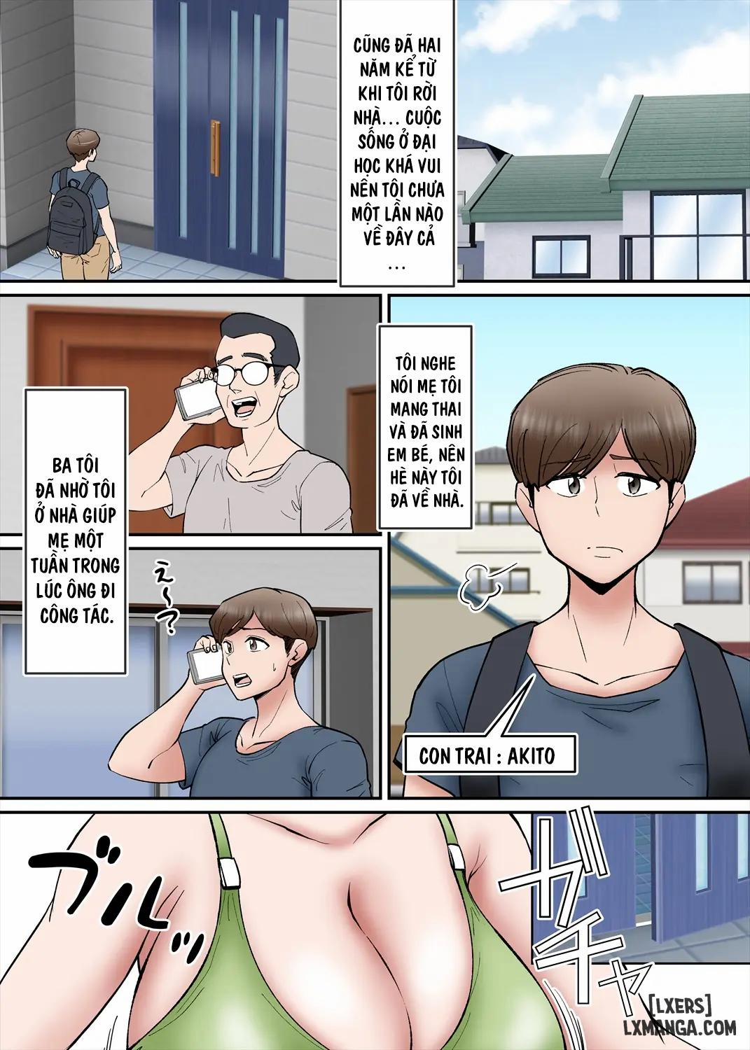 Haha no Sango Oppai ni Miserarete Oneshot trang 1