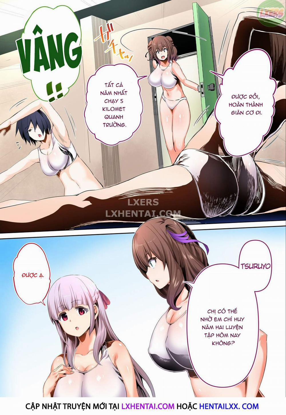 Hai cô nàng vú khủng đội điền kinh Oneshot trang 43