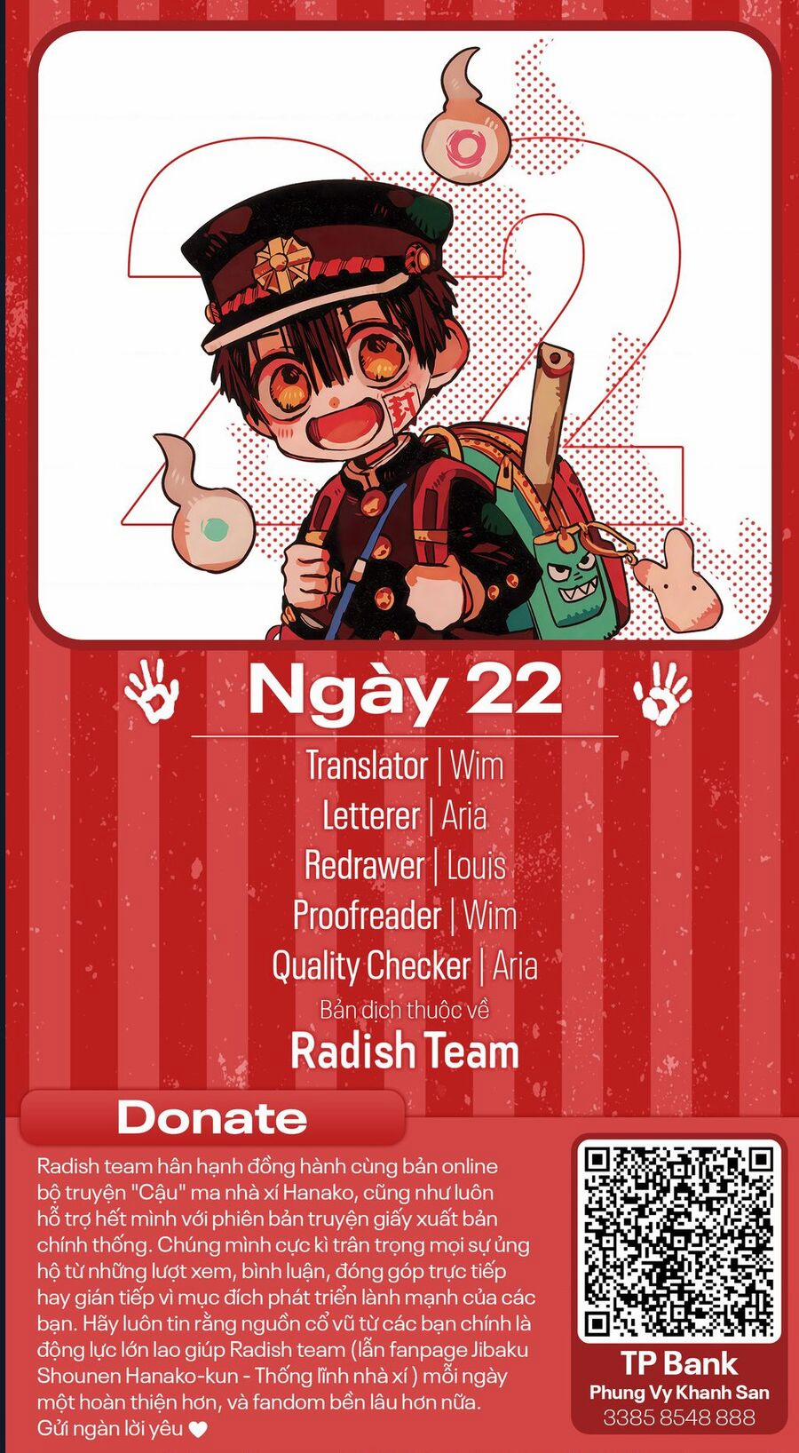 Hanako-Kun Sau Giờ Học 22 trang 2