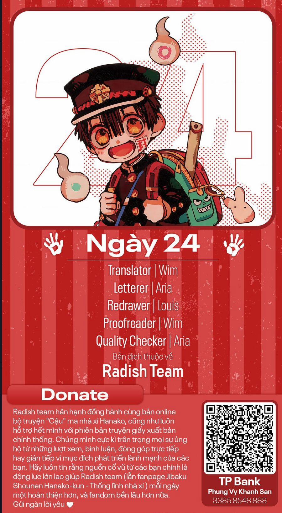 Hanako-Kun Sau Giờ Học 24 trang 2