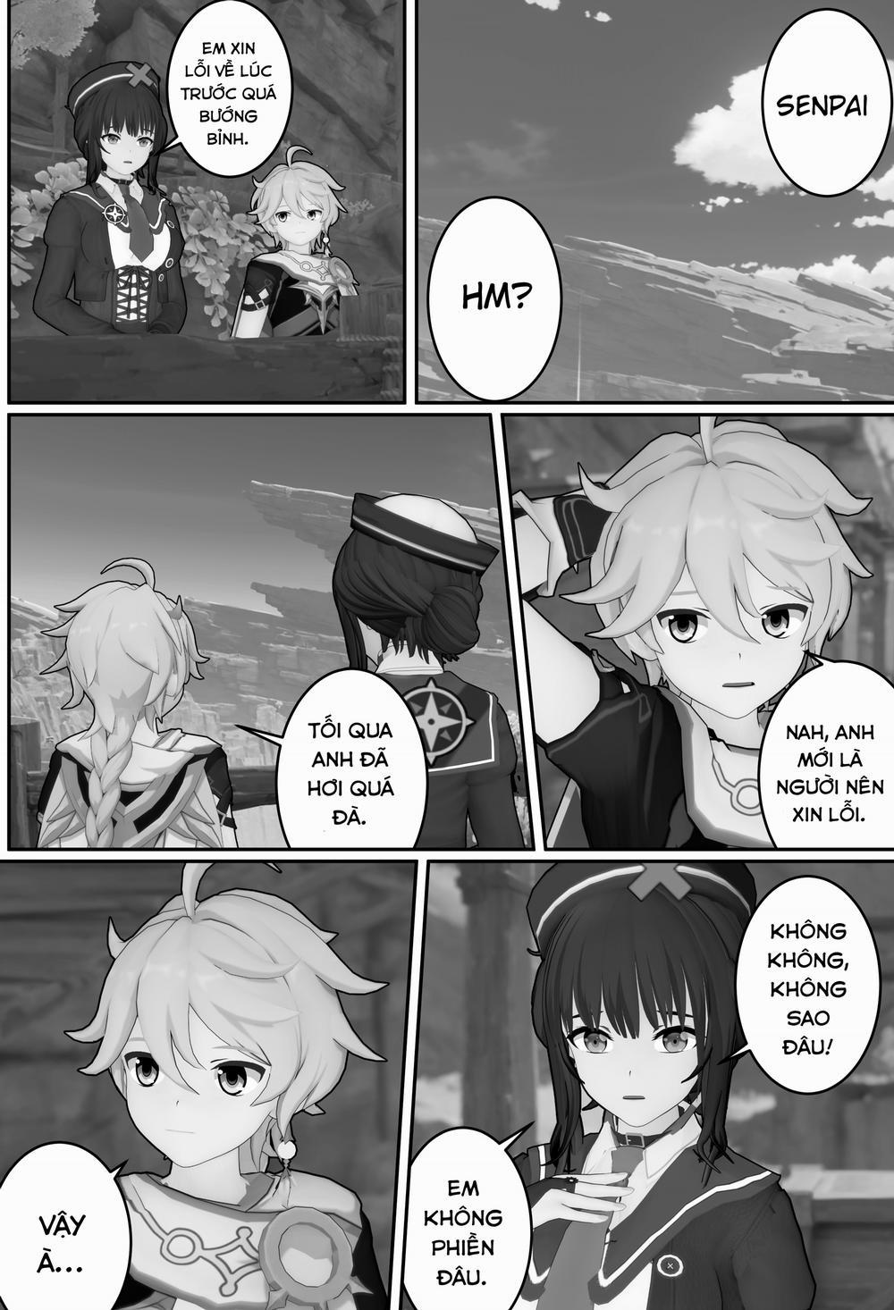 Hậu bối bé bỏng dễ thương của tôi không còn bướng bỉnh nữa! (Genshin Impact) Oneshot trang 26