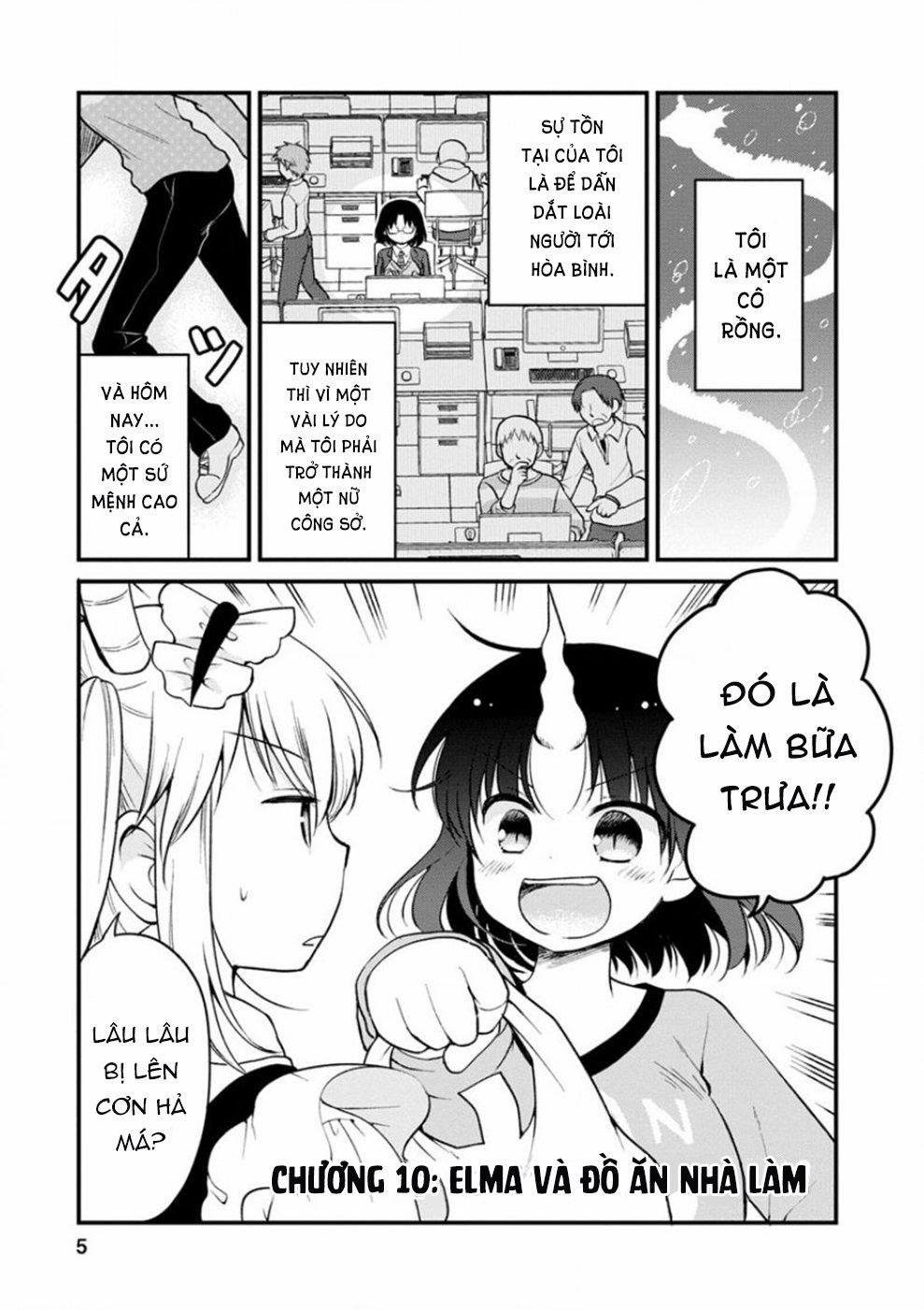 Hầu Gái Rồng Nhà Kobayashi: Nhật Ký Công Sở Của Elma 0 "Elma và đồ ăn nhà làm" trang 1