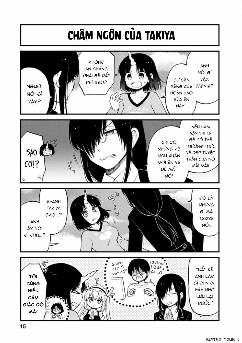 Hầu Gái Rồng Nhà Kobayashi: Nhật Ký Công Sở Của Elma 0 "Elma và đồ ăn nhà làm" trang 11