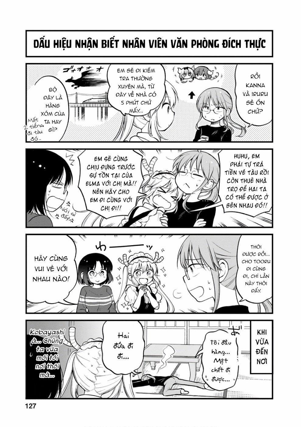 Hầu Gái Rồng Nhà Kobayashi: Nhật Ký Công Sở Của Elma 0 "Elma và suối nước nóng" trang 3
