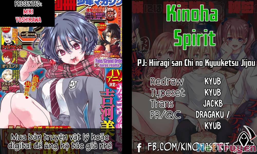 Hiiragi-San Chi No Kyuuketsu Jijou 10 trang 0