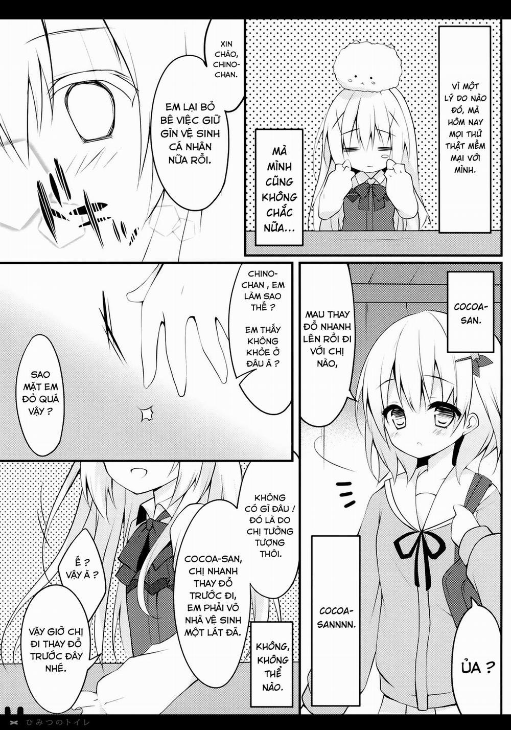 Himitsu no Toire (Gochuumon wa Usagi desu ka?) Oneshot trang 4