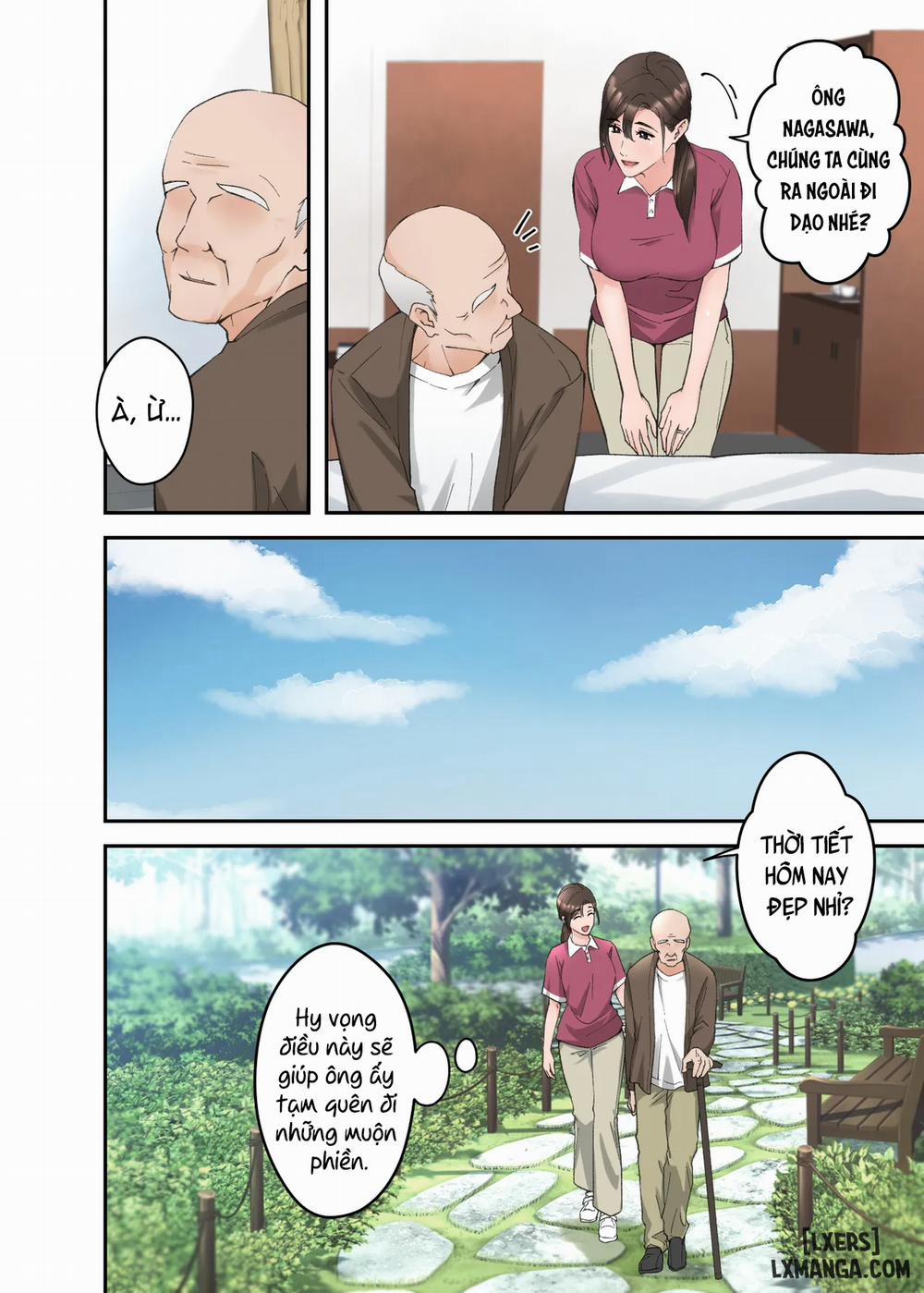 Hitozuma no Kaigoshi ga Yoboyobo Jii-san ni Ikasare Makuru Hanashi- Truyện Màu 1 trang 2