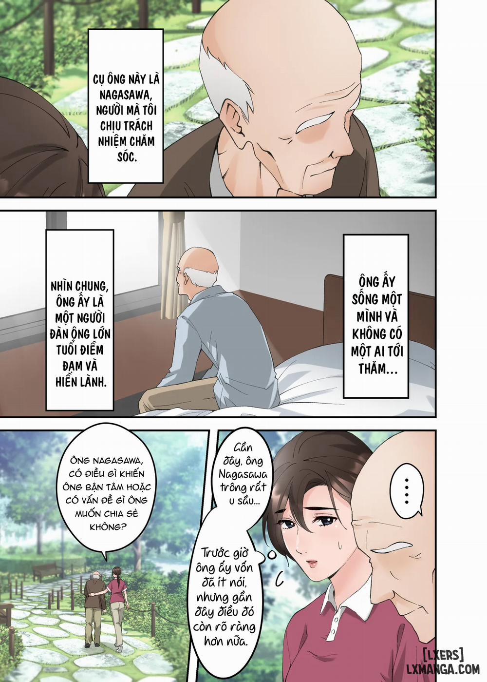 Hitozuma no Kaigoshi ga Yoboyobo Jii-san ni Ikasare Makuru Hanashi- Truyện Màu 1 trang 3