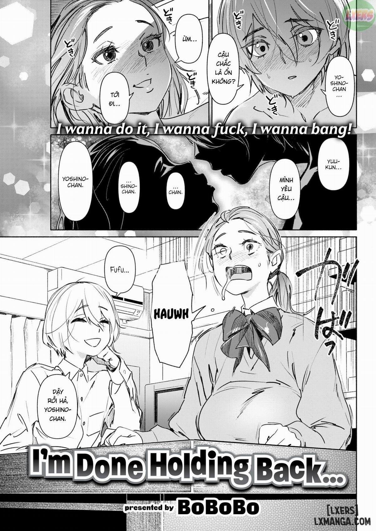 I'm Done Holding Back 1 trang 0