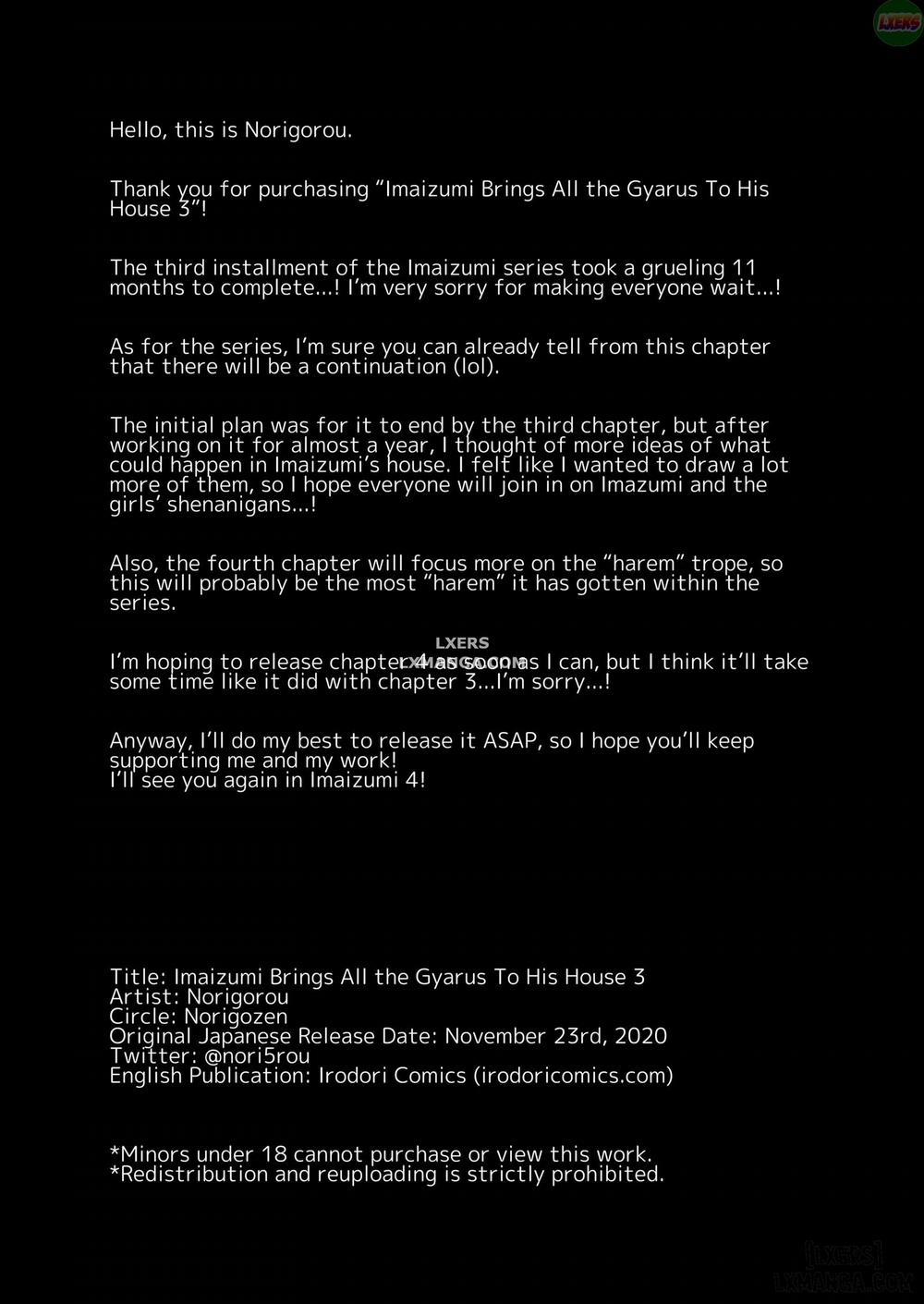 Imaizumi Brings All The Gyarus To His House 3 trang 72