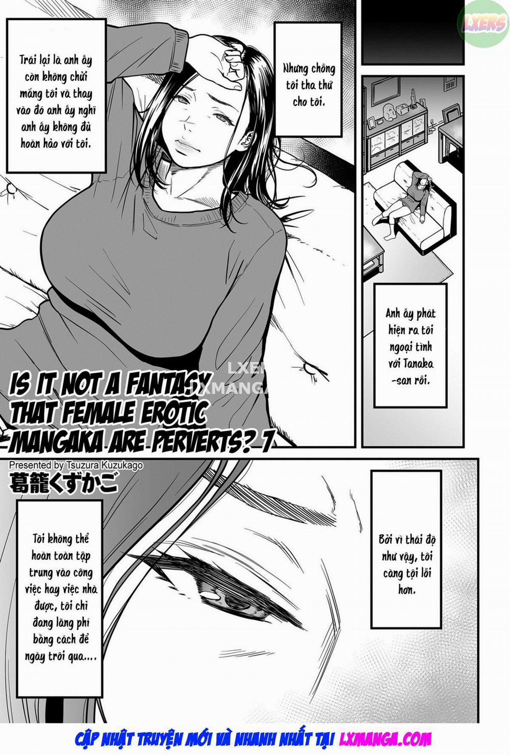 It’s Not a Fantasy That The Female Erotic Mangaka Is a Pervert 7 0 END trang 3