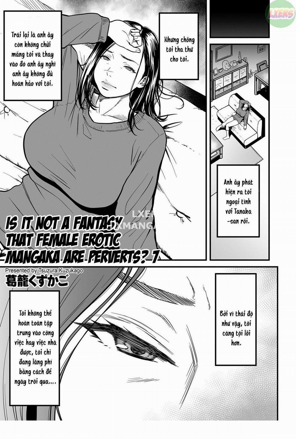 It’s Not a Fantasy That The Female Erotic Mangaka Is a Pervert 7 END trang 3