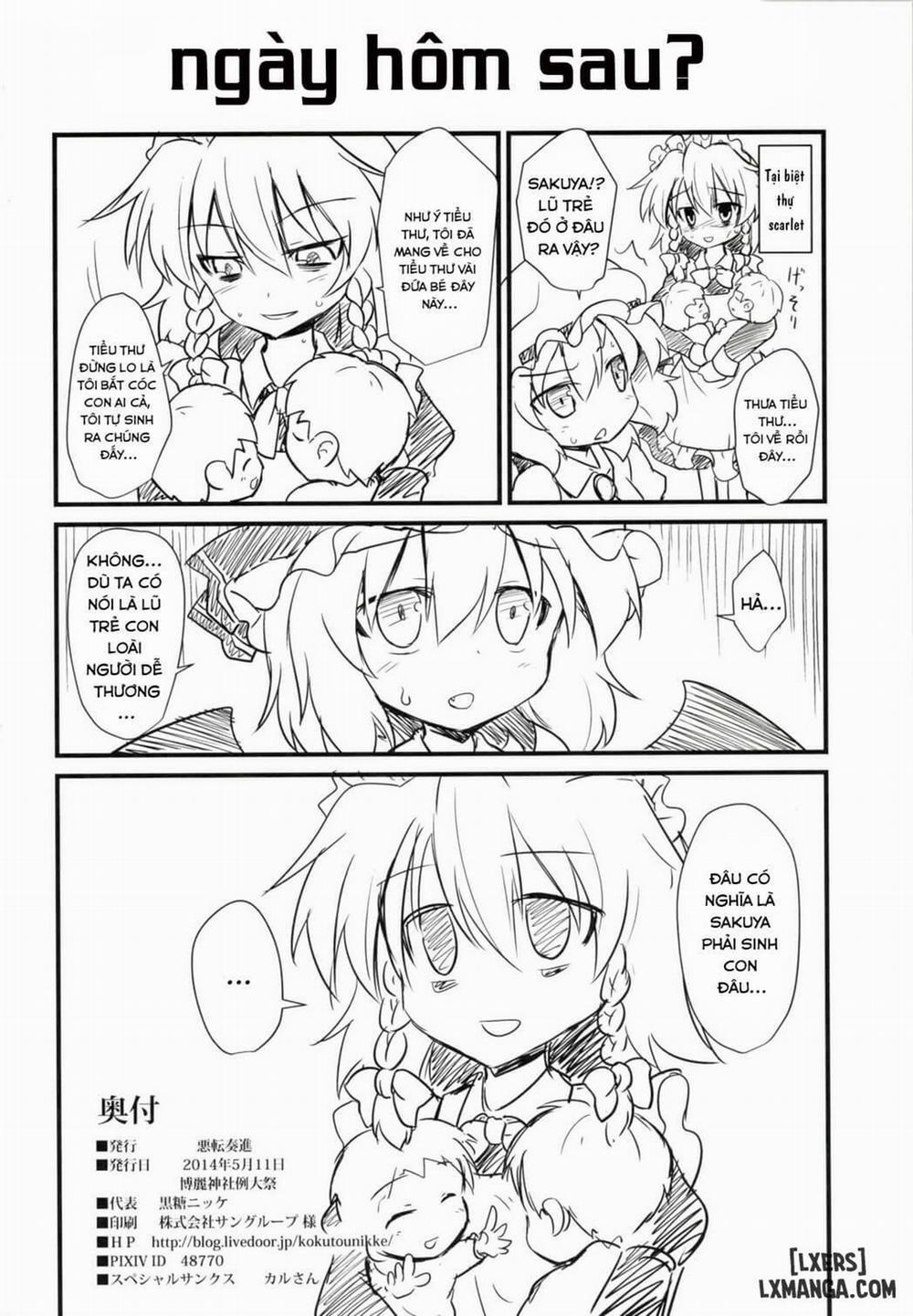 Izayoi Sakuya Sokusei Ninsin Renzoku Shussan Oneshot trang 24