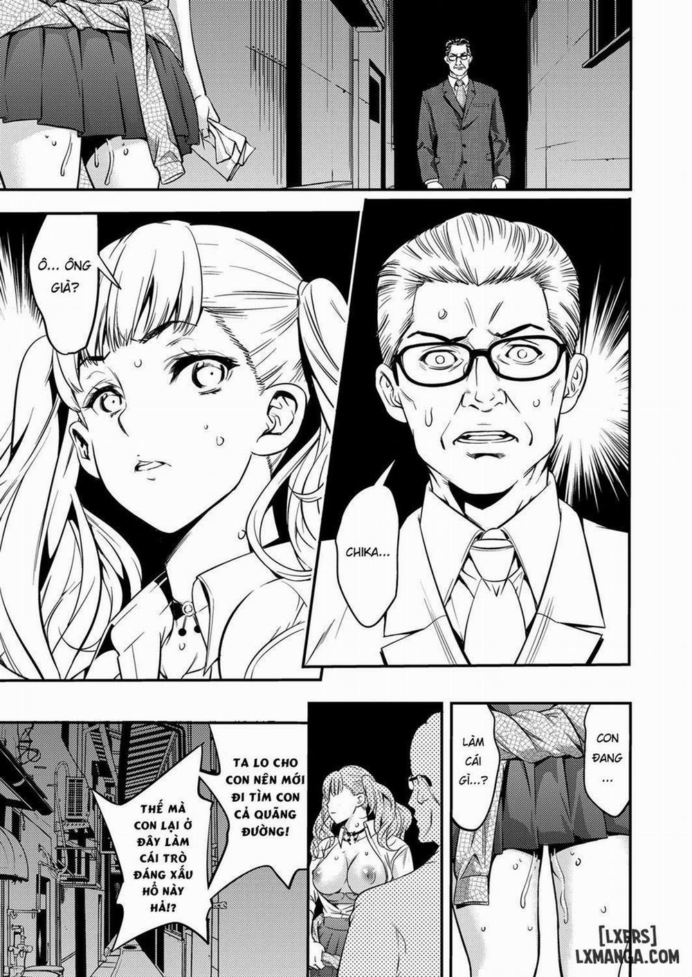 JK Bitch Gyaru ga Enkou o Chichioya ni Okorareta node Kinshin Soukan Shite yatta Oneshot trang 8
