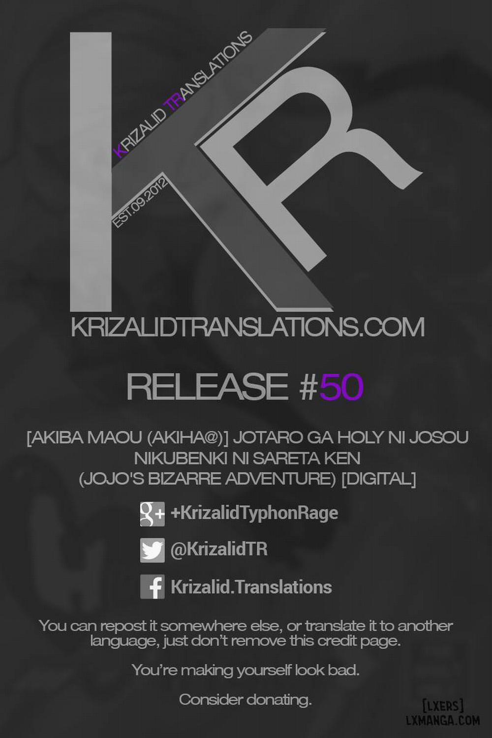 Jotaro ga Holy ni Josou Nikubenki ni Sareta Ken Oneshot trang 18