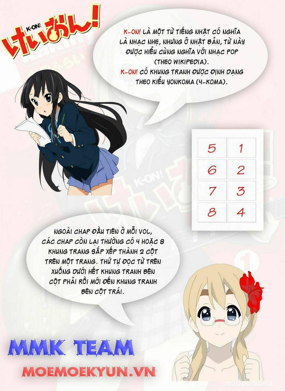 K-On! 1 trang 1