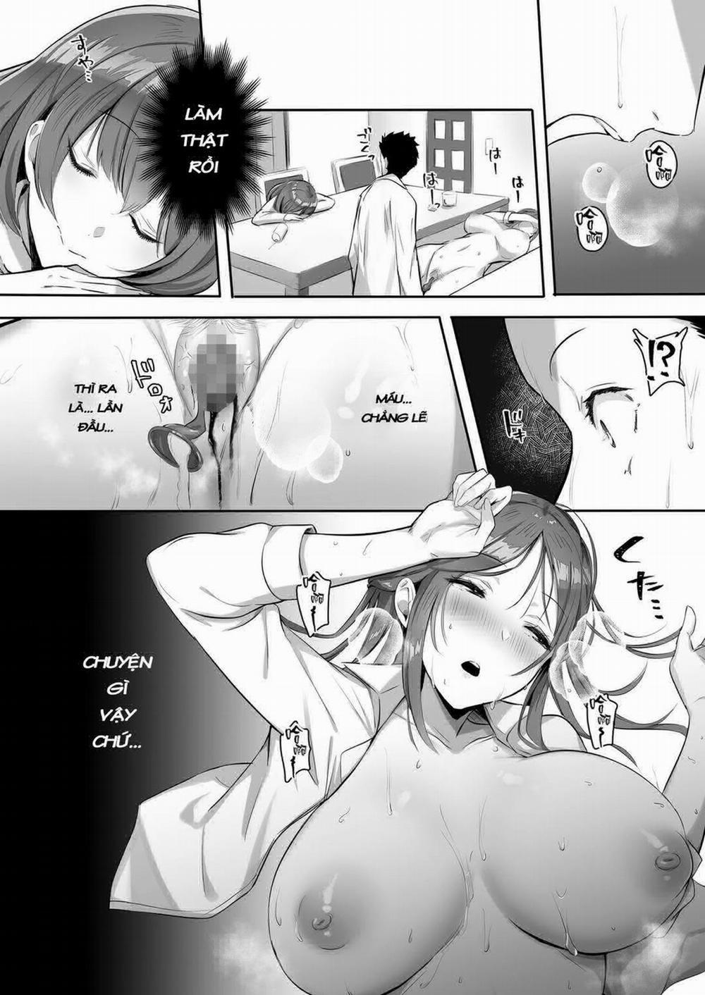 Kanojo ni wa Ienai… Kyonyuu Joushi to Hamemakuri SEX Zangyou Oneshot trang 19