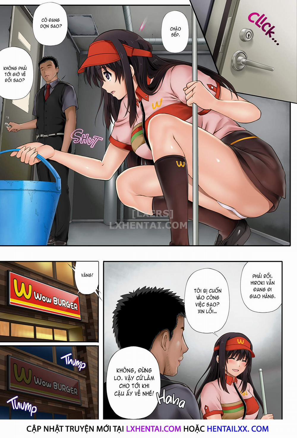 Kare to Watashi to Tenchou no Shinya Kinmu 1 - Không che trang 13