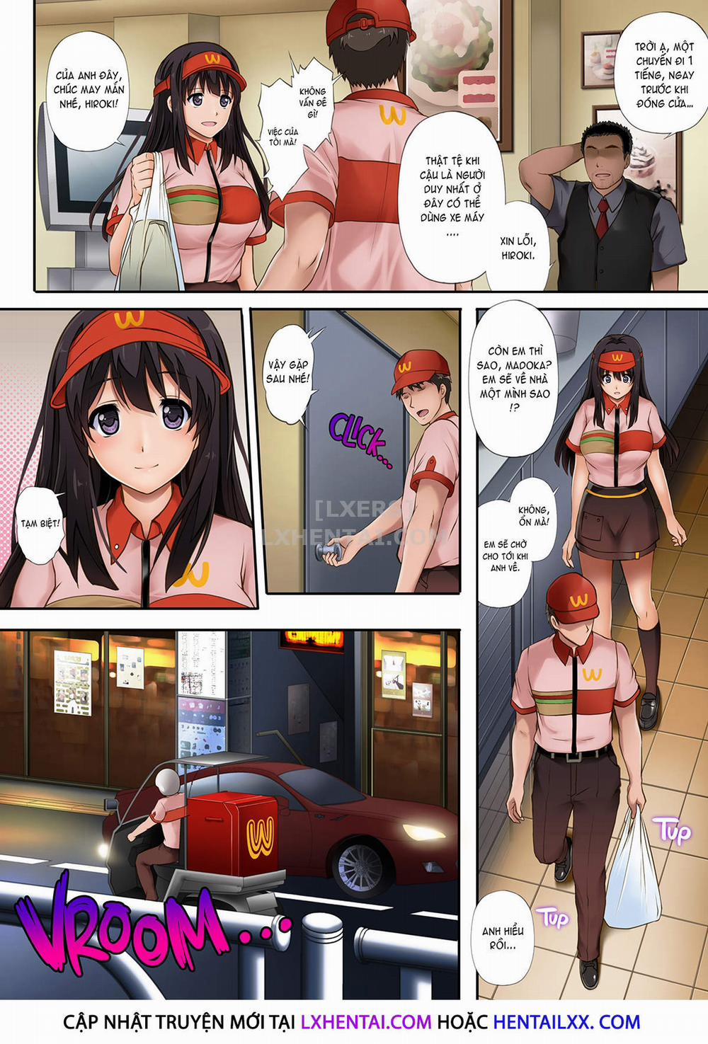 Kare to Watashi to Tenchou no Shinya Kinmu 1 - Không che trang 16