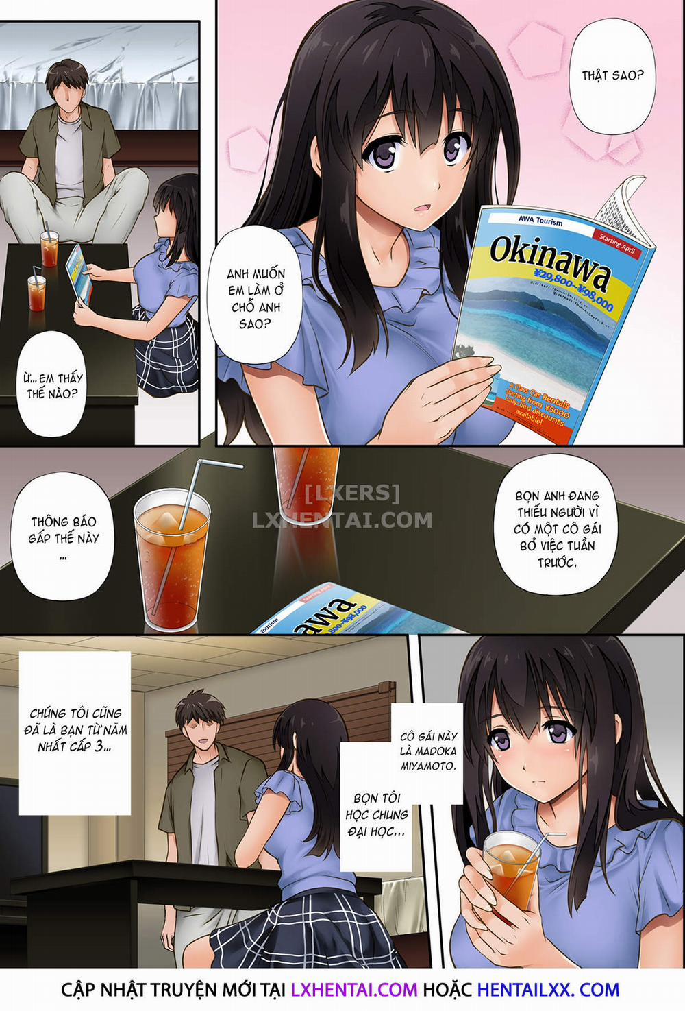 Kare to Watashi to Tenchou no Shinya Kinmu 1 - Không che trang 3