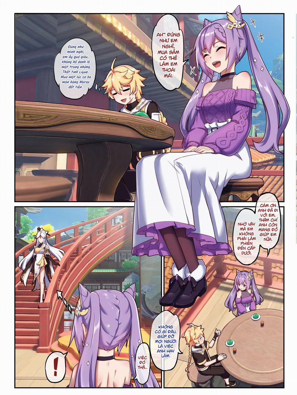 Keqing hẹn hò với Nhà Lữ Hành Oneshot trang 3