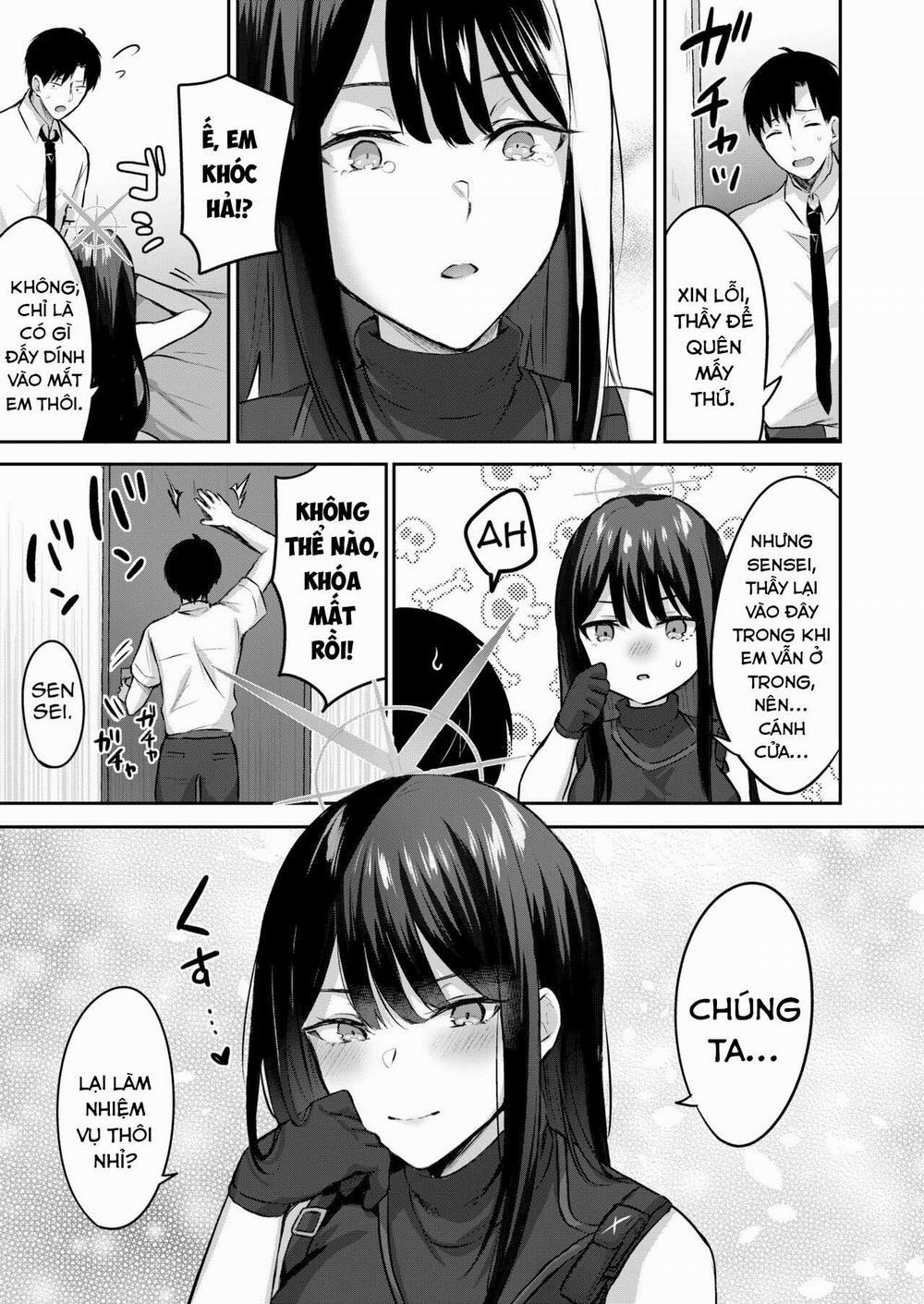 Không thể ra khỏi phòng nếu không làm tình với Saori. (Blue Archive) Oneshot trang 26