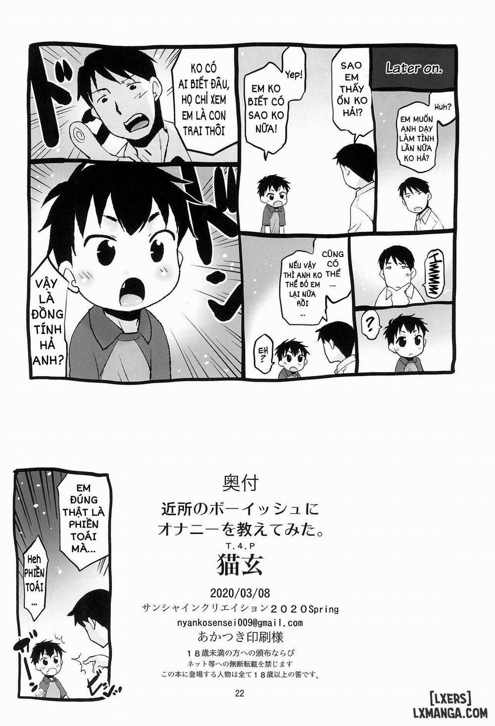 Kinjo no Boyish ni Onani o Oshietemita OneShot trang 22