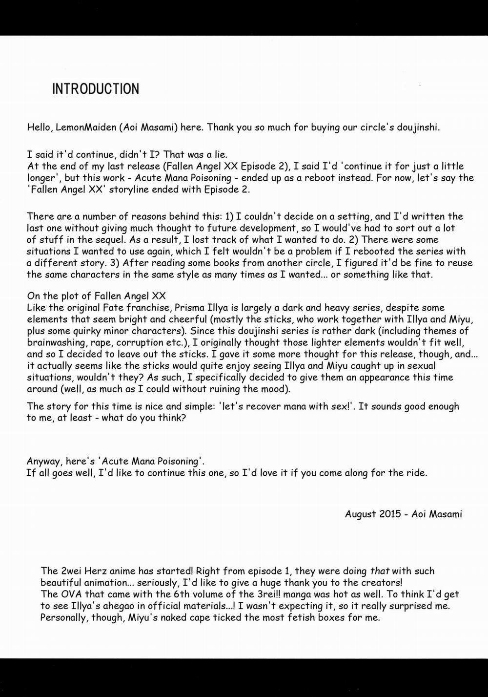 Kyuusei Maryoku Chuudoku 1-2-3-4 (Fate Kaleid Liner Prisma Illya) 1 0 Illya và Hạt giống Miyu trang 4