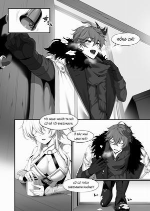 Đọc truyện tranh Lumine cùng Childe ở Snezhnaya