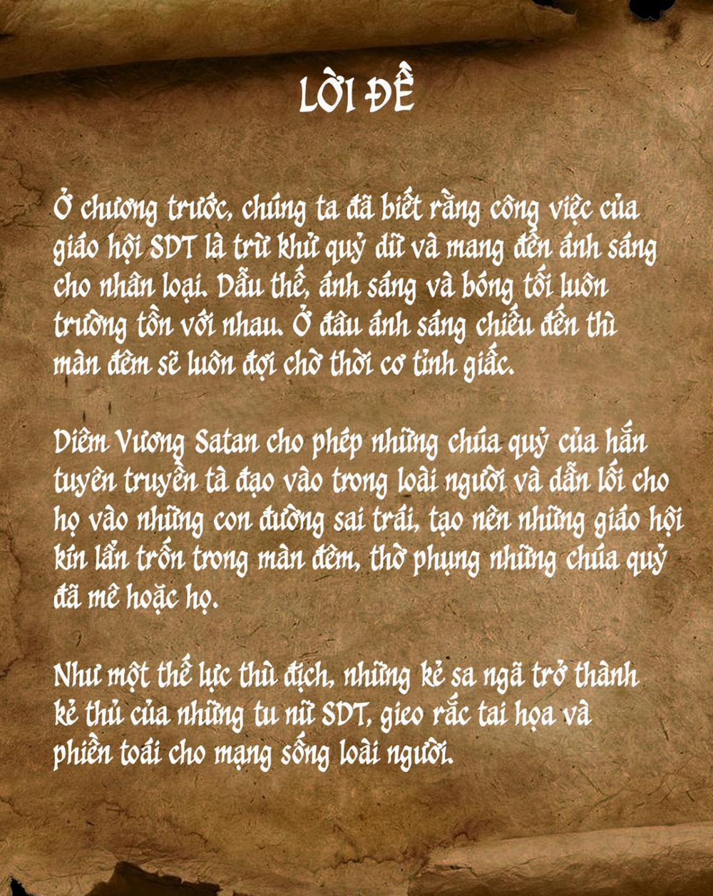 Ma Sơ VS Quỷ Dữ 0 Tà Đạo Của Các Chúa Quỷ trang 1