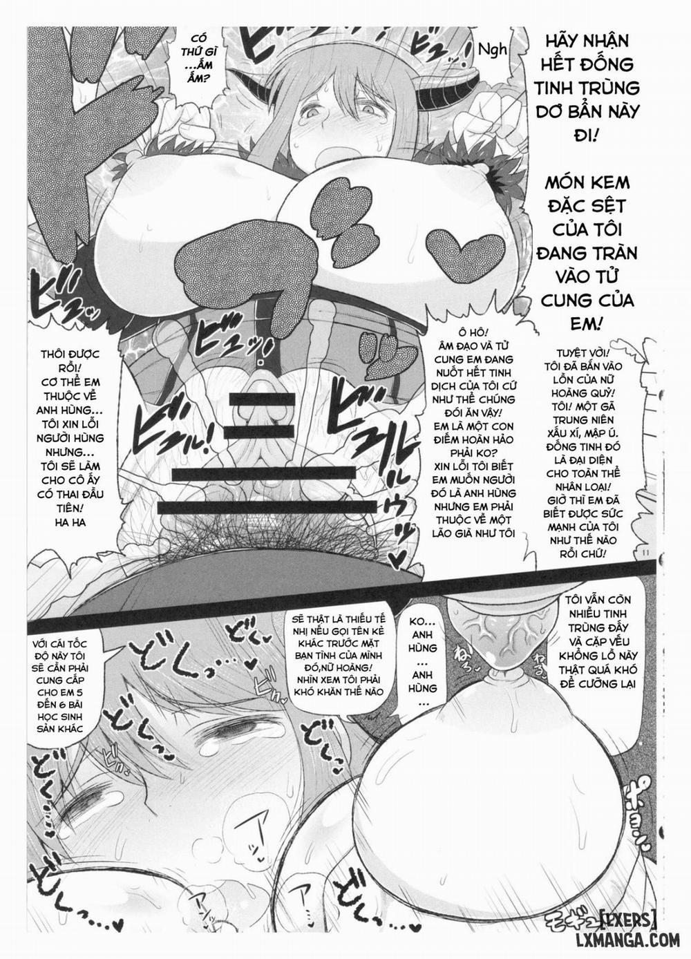 Maou-sama no Tawawa na Daniku Body ni Kimo Debu Otoko ga Noshikakari Koshifuri Daigassen Oneshot trang 10