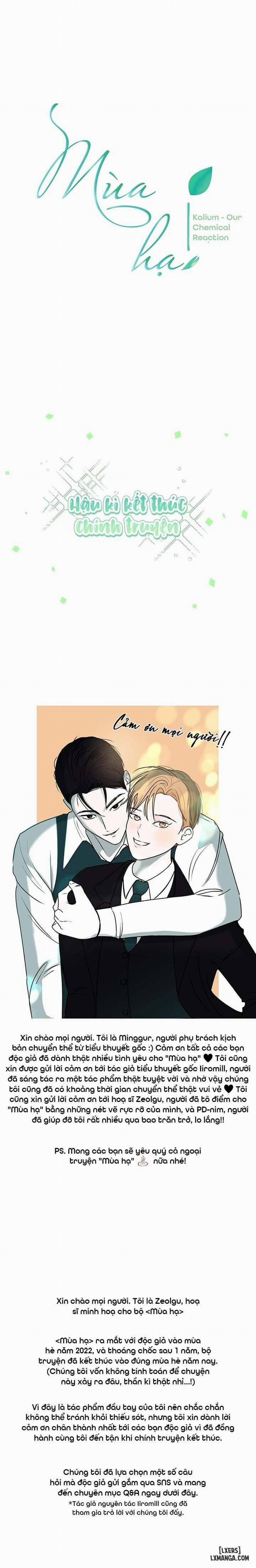 Mùa Hạ Hậu kỳ trang 0