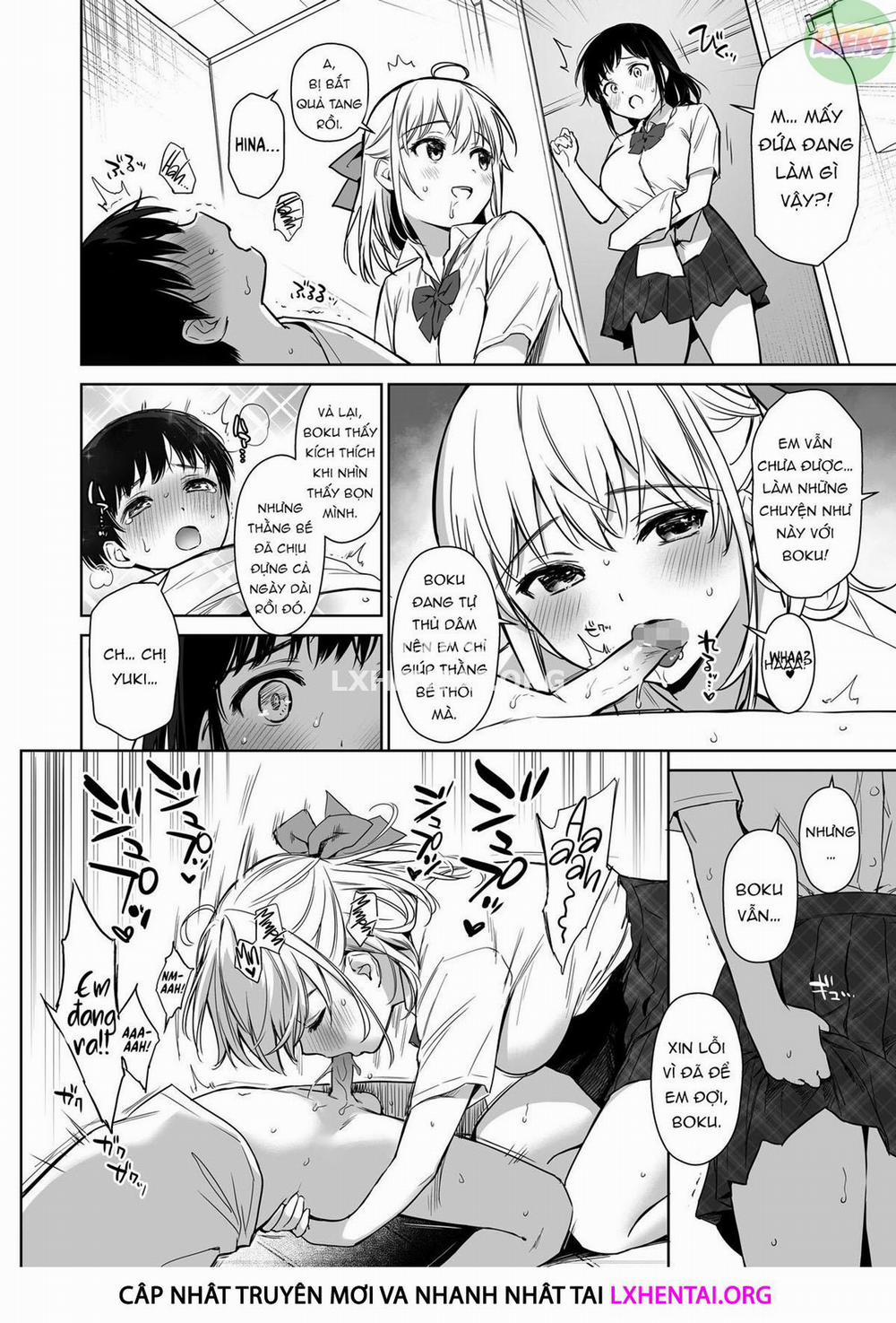 Naisho No Hajimete ~Suunenburi Ni Atta Shinseki No Bijin JK Shimai Ni Ecchi No Tehodoki Sarechaimasu~ Oneshot trang 15