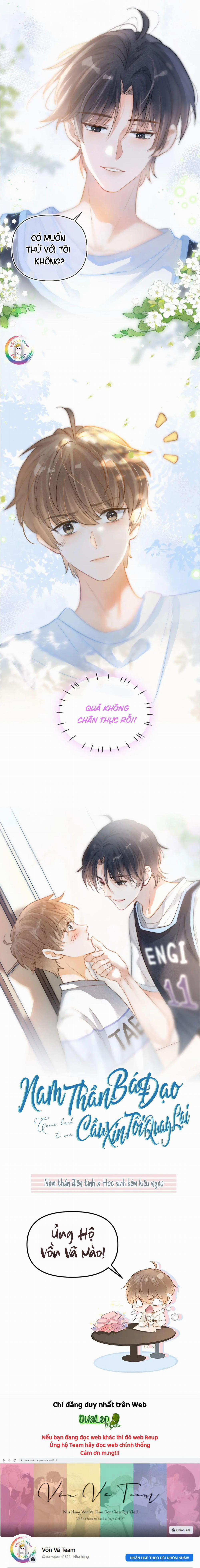 Nam Thần Bá Đạo Cầu Xin Tôi Quay Lại 0.1 trang 1