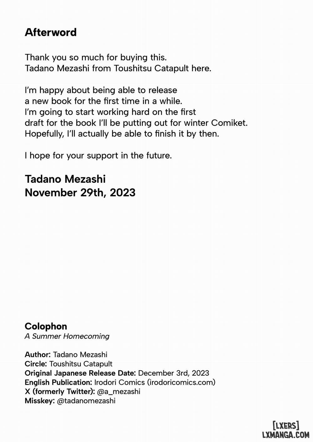 Natsu Inaka Kaerino no Otetsudai Oneshot trang 33