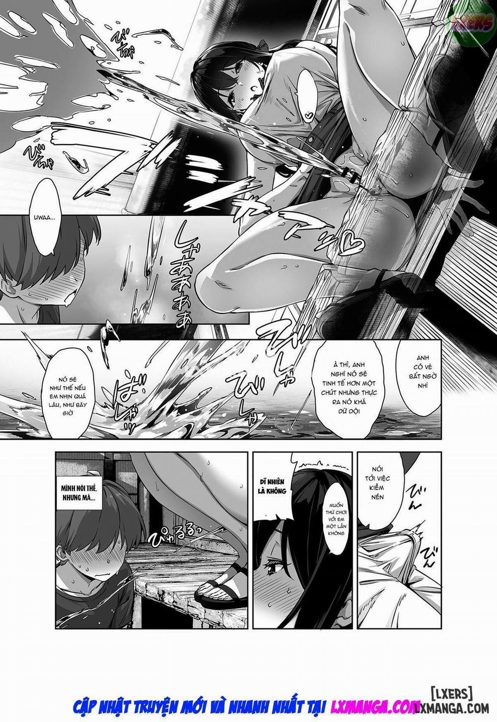 Natsu to Inaka to Yuuwaku shite kuru Dekkai Oshiego Oneshot trang 36