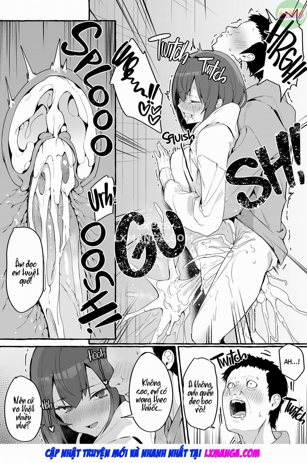 Net de Deatta Kyonyu Kanojo to Attara Shiboritoraremakutta Hanashi. Oneshot trang 26
