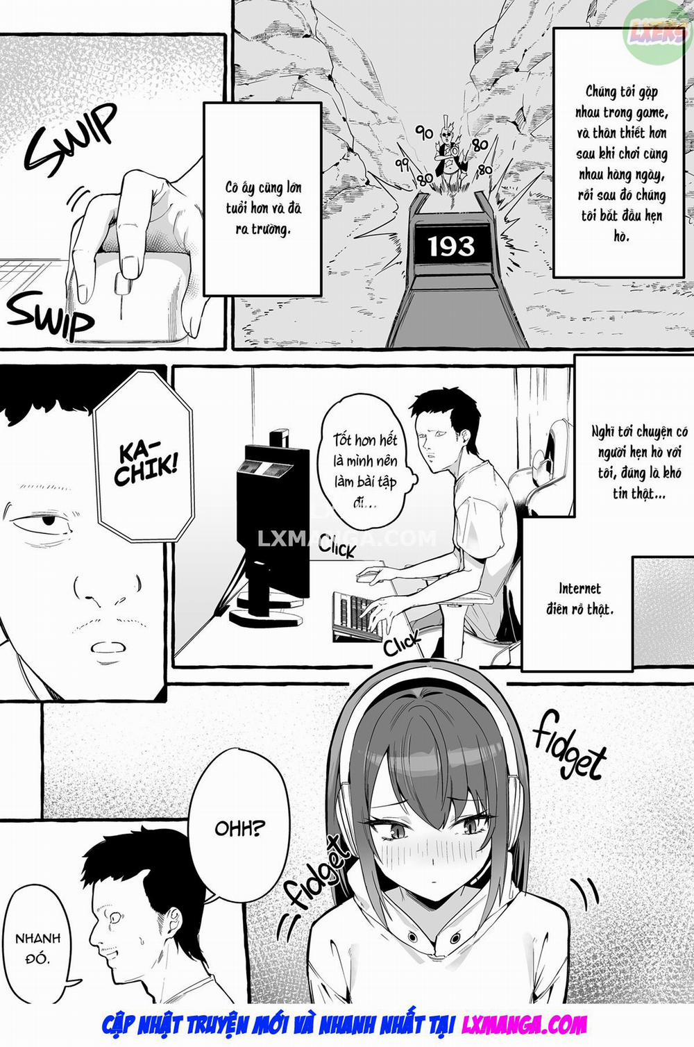 Net de Deatta Kyonyu Kanojo to Attara Shiboritoraremakutta Hanashi. Oneshot trang 6