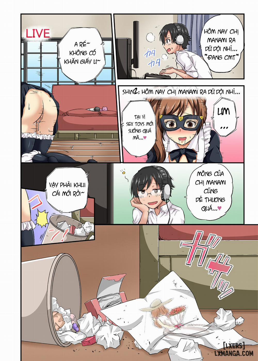 Netorare Hitozuma Net de Nama Nugi Haishinsuru Onna - Manami Oneshot trang 10