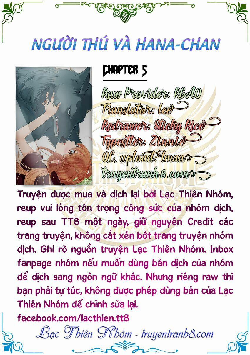 Người Thú Và Hana-Chan 5 trang 1