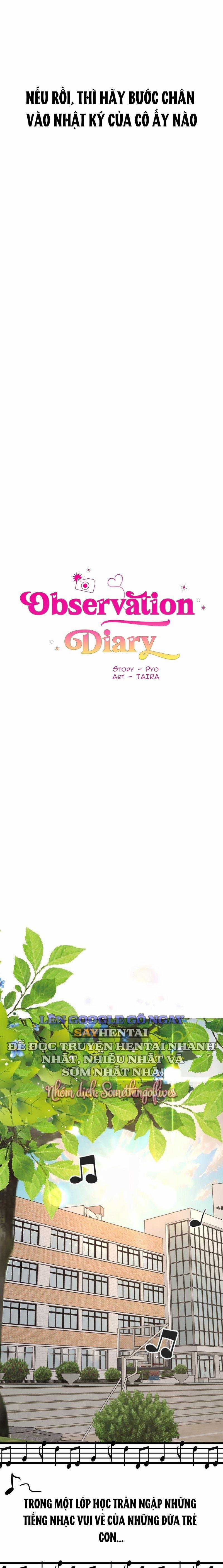 Nhật Ký Quan Sát 22 trang 1