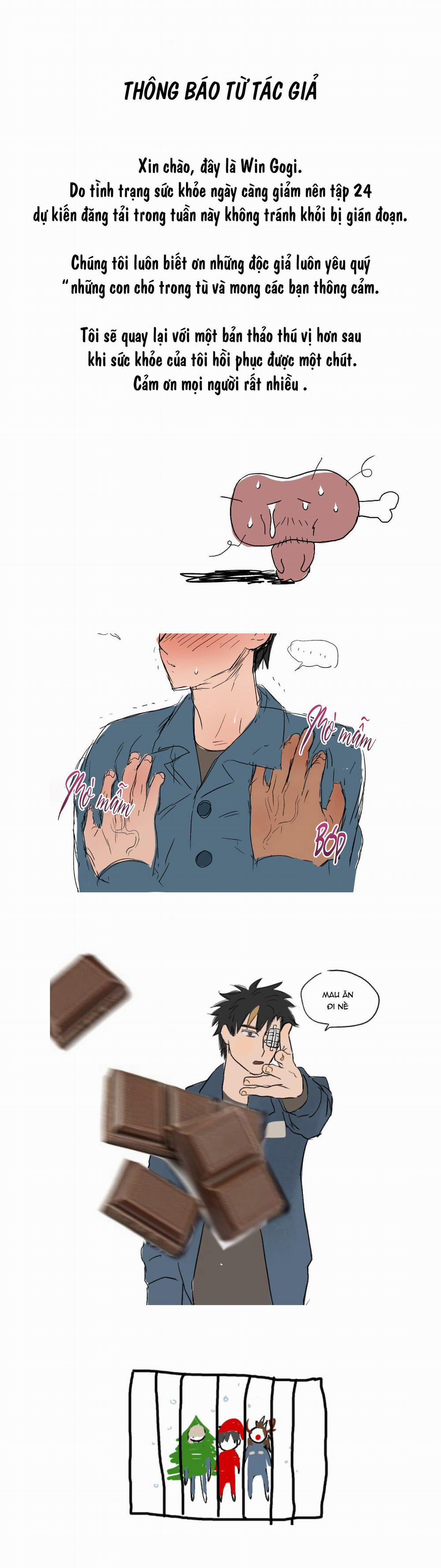 NHỮNG CON CHÓ TRONG TÙ 24 THÔNG BÁO HOÃN trang 0