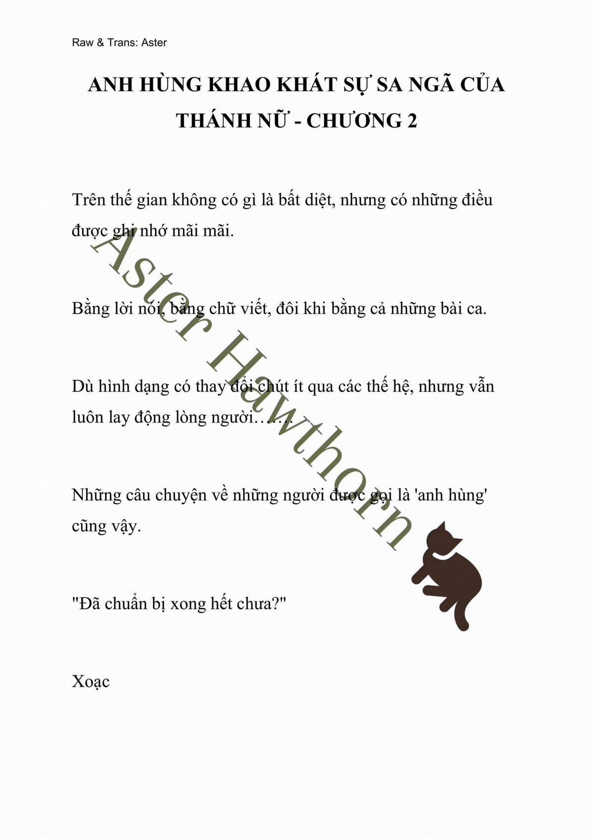 [Novel] Anh Hùng Khao Khát Sự Sa Ngã Của Thánh Nữ 2 trang 0