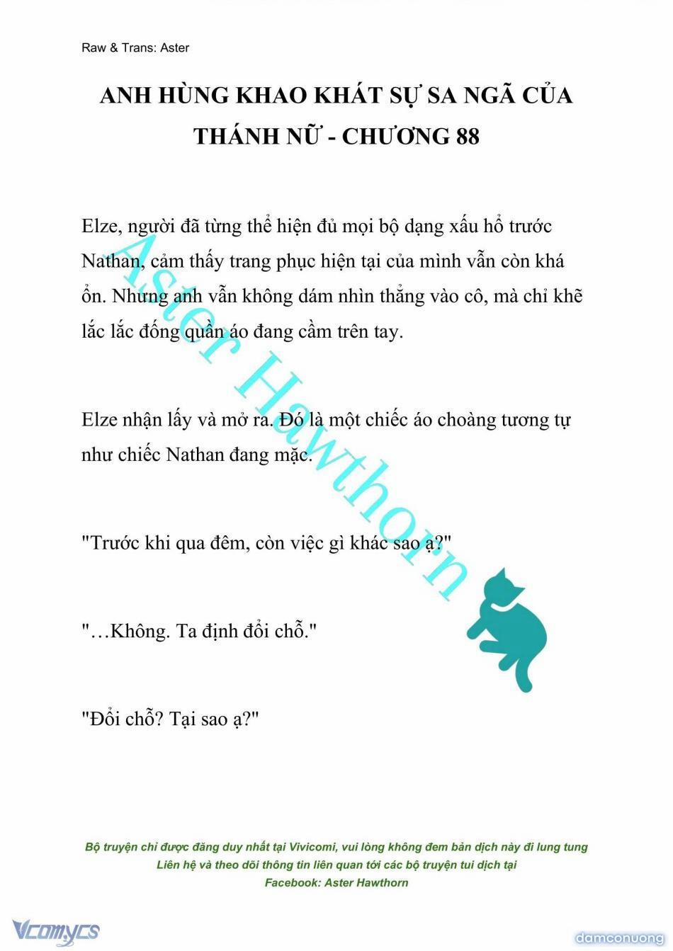 [Novel] Anh Hùng Khao Khát Sự Sa Ngã Của Thánh Nữ 88 trang 0