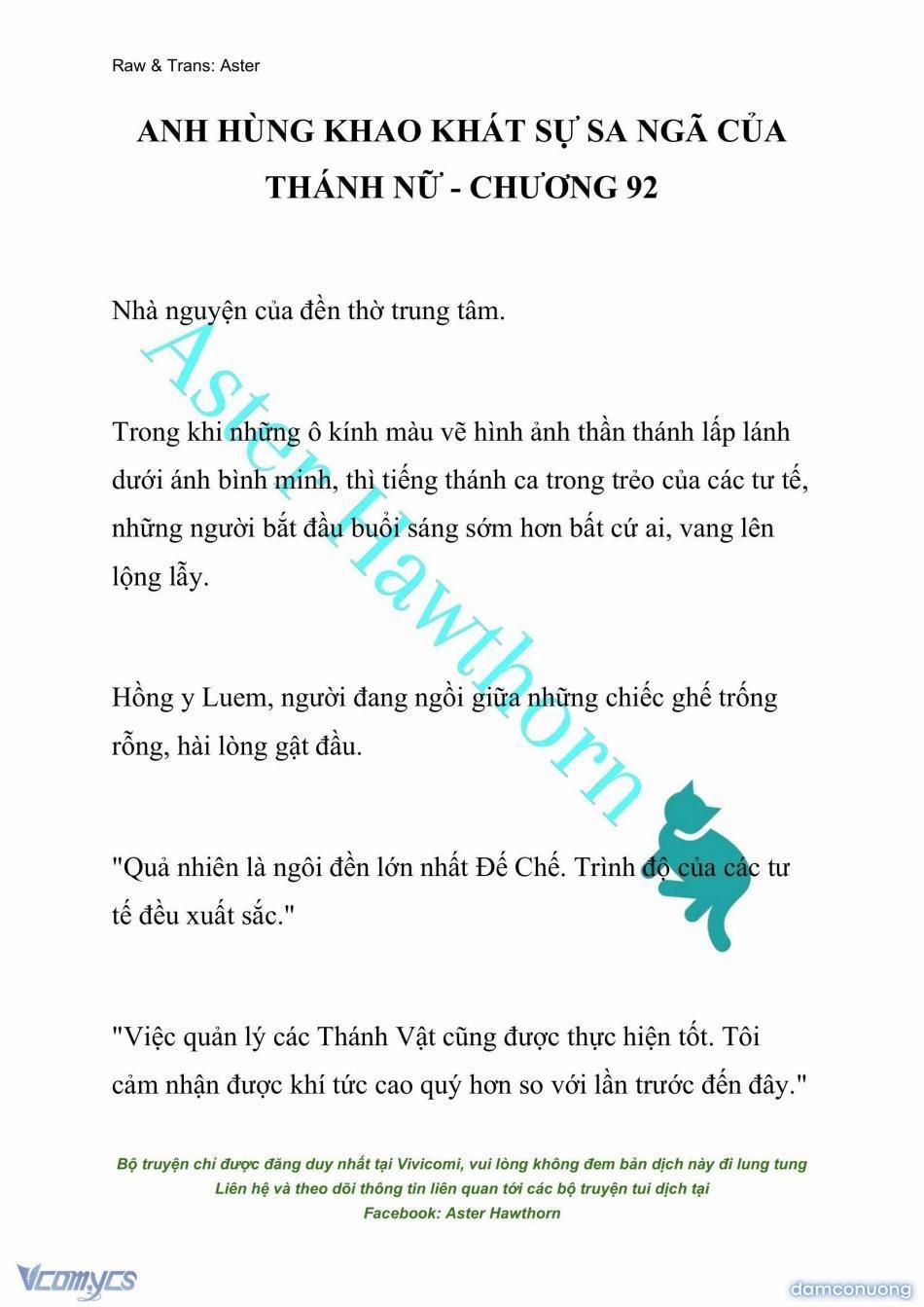 [Novel] Anh Hùng Khao Khát Sự Sa Ngã Của Thánh Nữ 92 trang 0