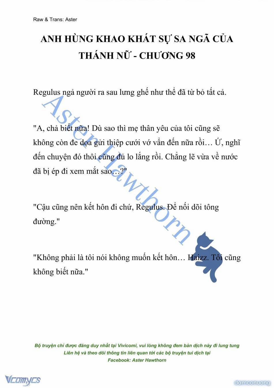 [Novel] Anh Hùng Khao Khát Sự Sa Ngã Của Thánh Nữ 98 trang 0