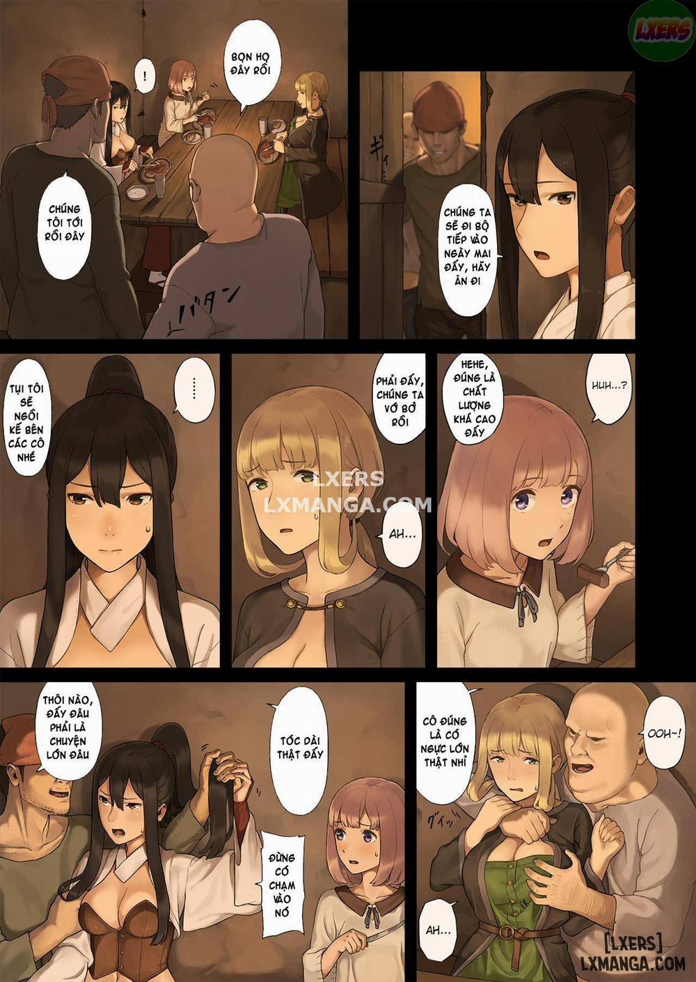 Onna Boukensha-tachi ga Sabaku no Oasis ni Tachiyoru to 1 trang 9